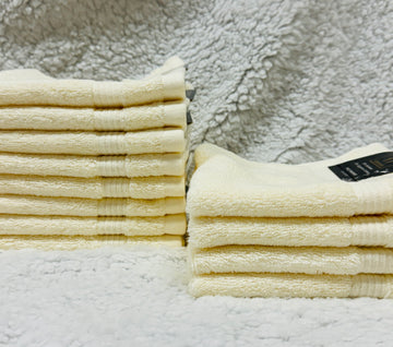 Ramesses Antibacterial Bamboo-Cotton 12 Piece Face Washers/33CM*33CM/600GSM - Ander Home