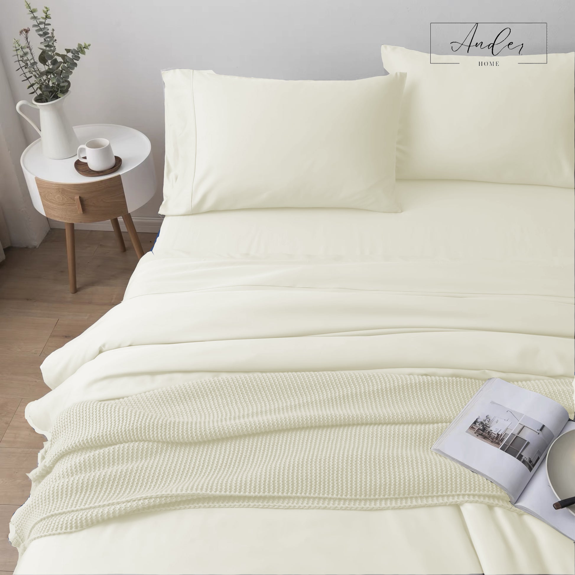1800TC Luxury Soft Wrinkle Free Sheet SET - Ander Home