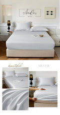 Ramesses Casablanca Premium Silken Touch Satin Fitted Sheet Set And Pillowcase - Ander Home