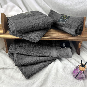 Ramesses 6 Piece Ultra-Soft Antibacterial Bamboo-Cotton Hand Towels - Ander Home