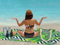 Ramesses Printed Velour Beach Pack/Beach Towel With Tote Bag/Soft And Absorbent - Ander Home
