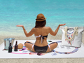 Ramesses Printed Velour Beach Pack/Beach Towel With Tote Bag/Soft And Absorbent - Ander Home