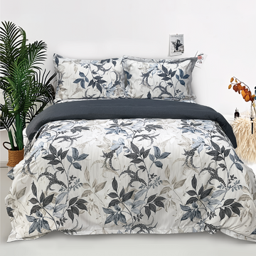 Ramesses Printed 2000TC Bamboo Blend Quilt Cover Set - Ander Home