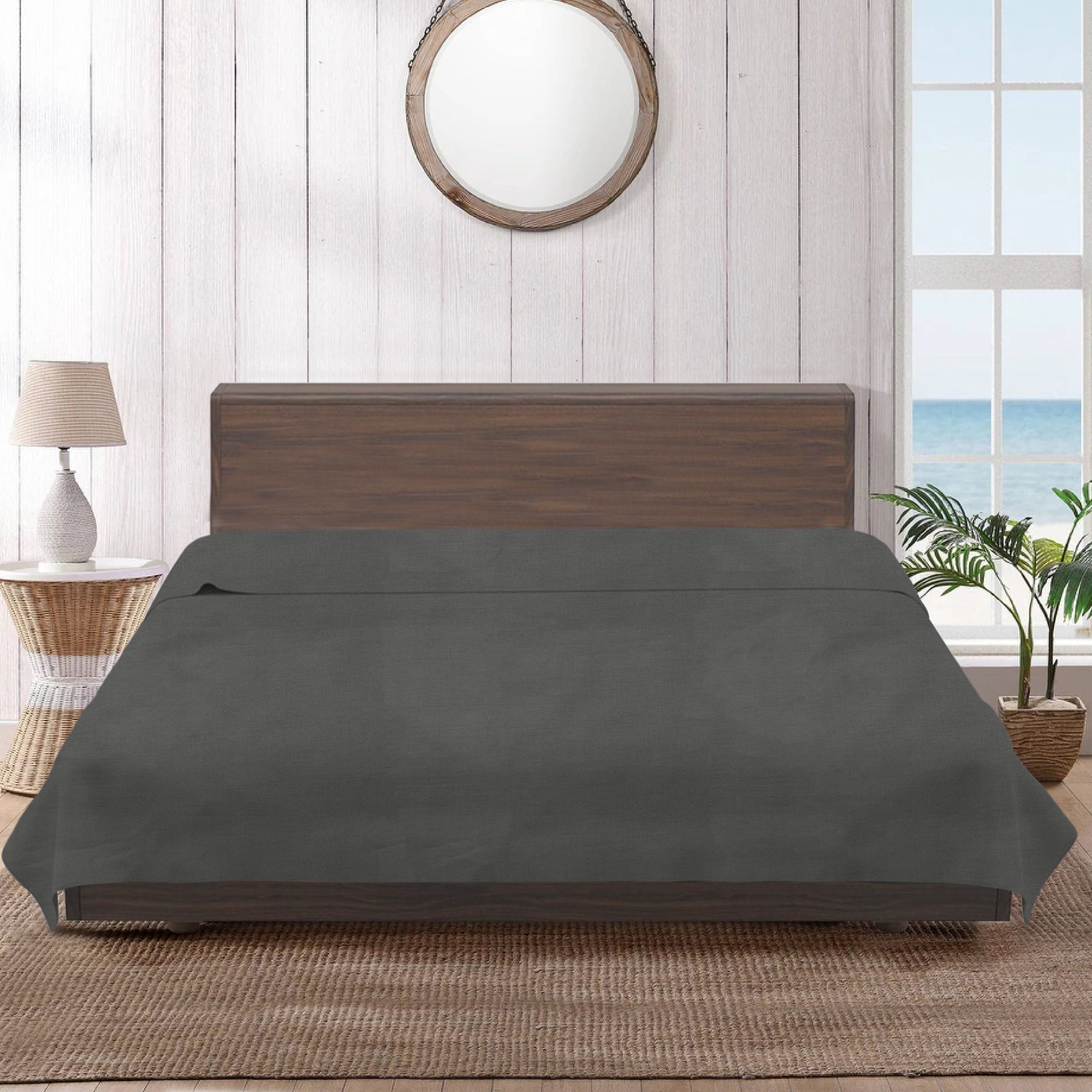 Kingdom Classic Percale Easy Care Flat Sheet/Absorbent And Soft - Ander Home