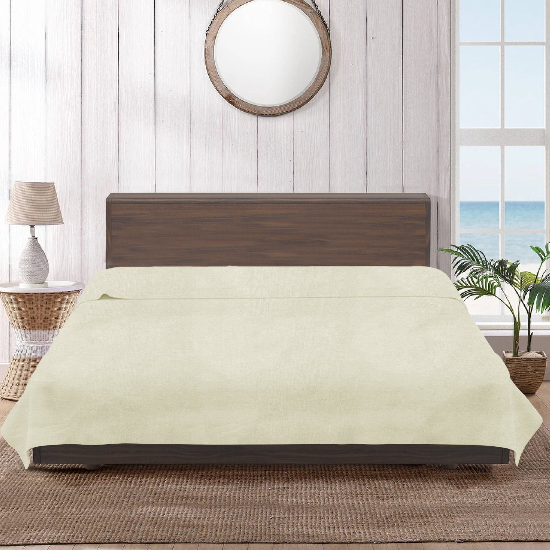 Kingdom Classic Percale Easy Care Flat Sheet/Absorbent And Soft - Ander Home