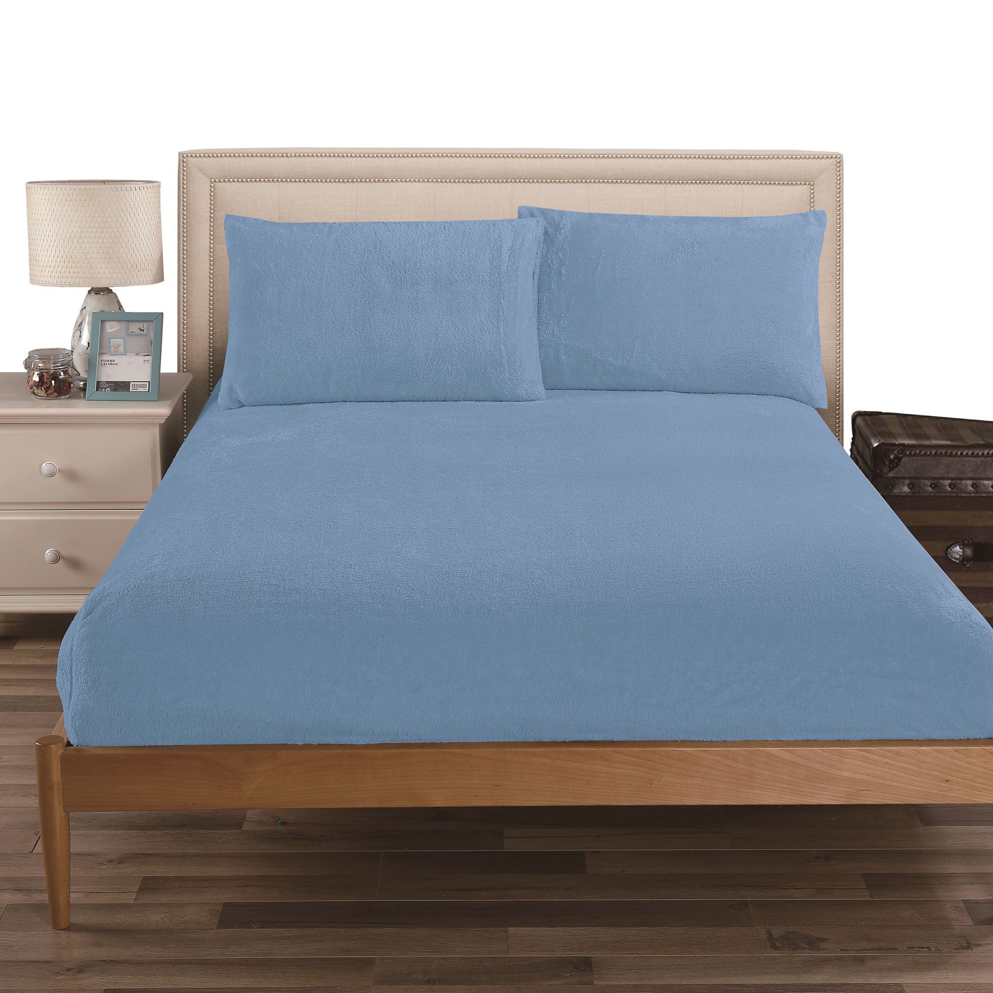 Ramesses Teddy Fleece Fitted Sheet Combo Set - Ander Home