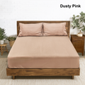 Ramesses Hotel Quality Jacquard Cooling Bamboo Blend Fitted Sheet Set - Ander Home