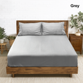 Ramesses Hotel Quality Jacquard Cooling Bamboo Blend Fitted Sheet Set - Ander Home