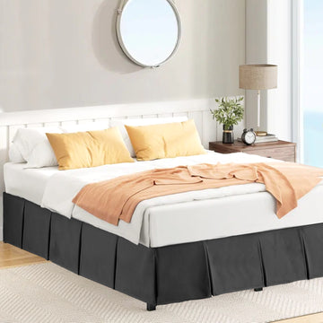 Kingdom Classic Percale Easy Care Box Pleated Valance/Absorbent &Soft - Ander Home