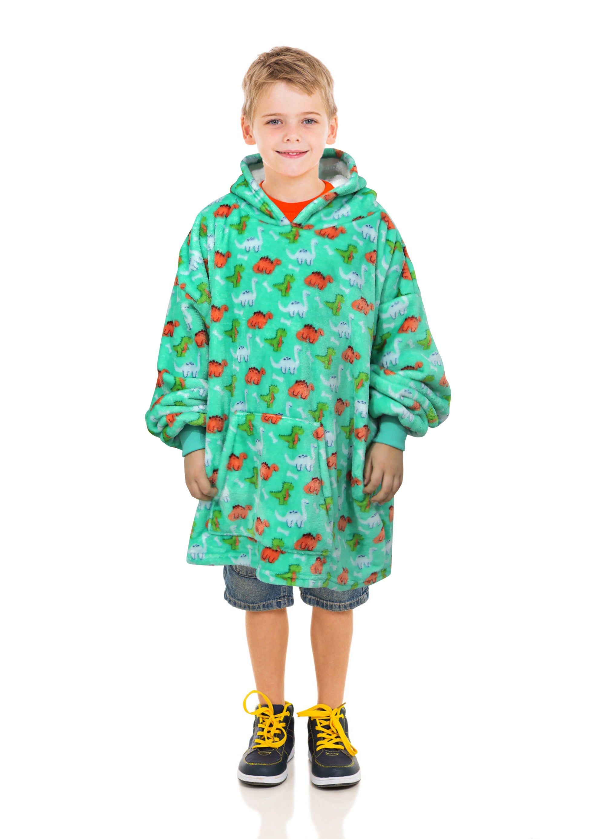 Ramesses Kids Oversized Blanket Hoodie/ChildrenOne Size Soft Warm Fluffy Hooded - Ander Home