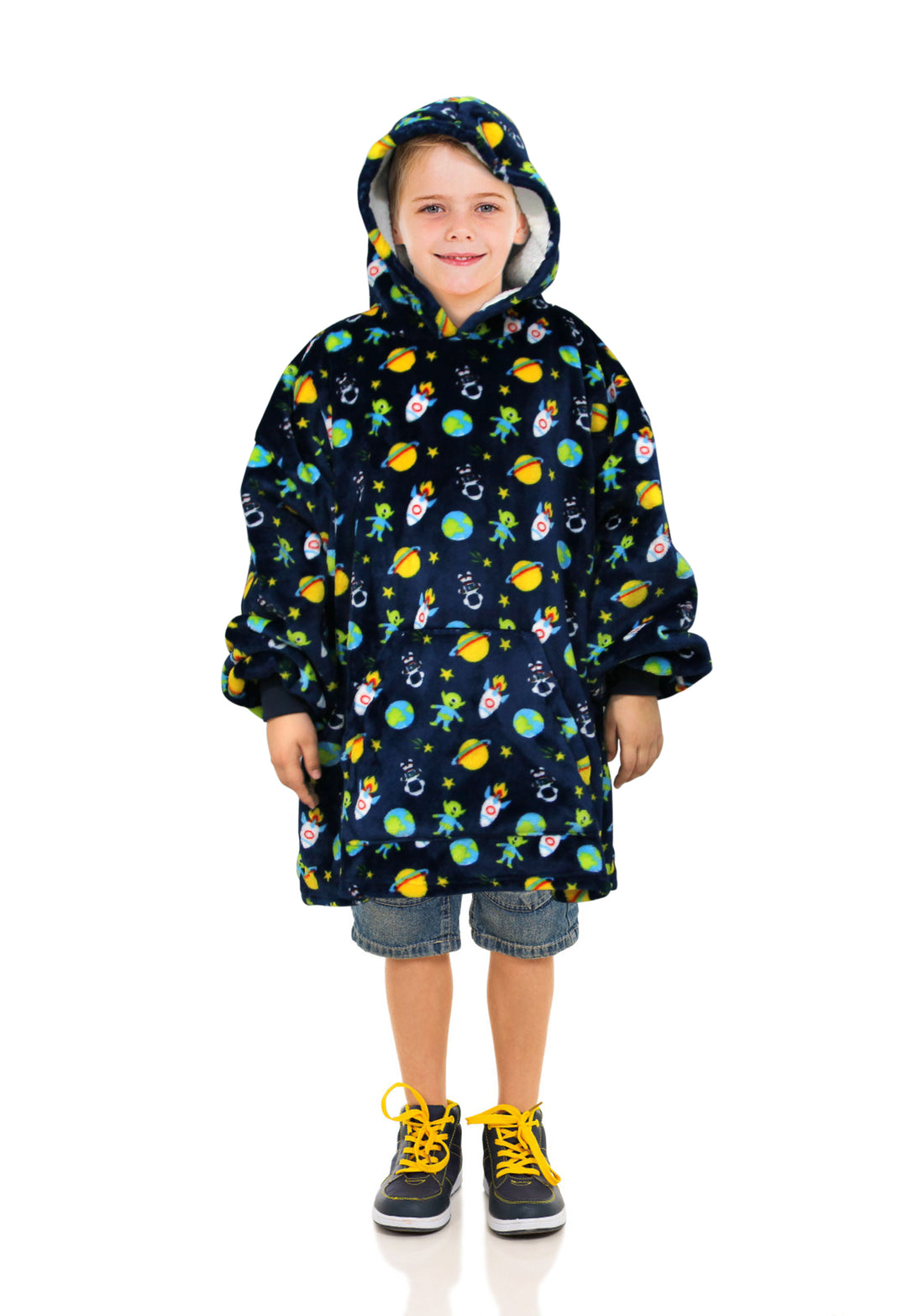 Ramesses Kids Oversized Blanket Hoodie/ChildrenOne Size Soft Warm Fluffy Hooded - Ander Home