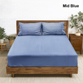 Ramesses Hotel Quality Jacquard Cooling Bamboo Blend Fitted Sheet Set - Ander Home