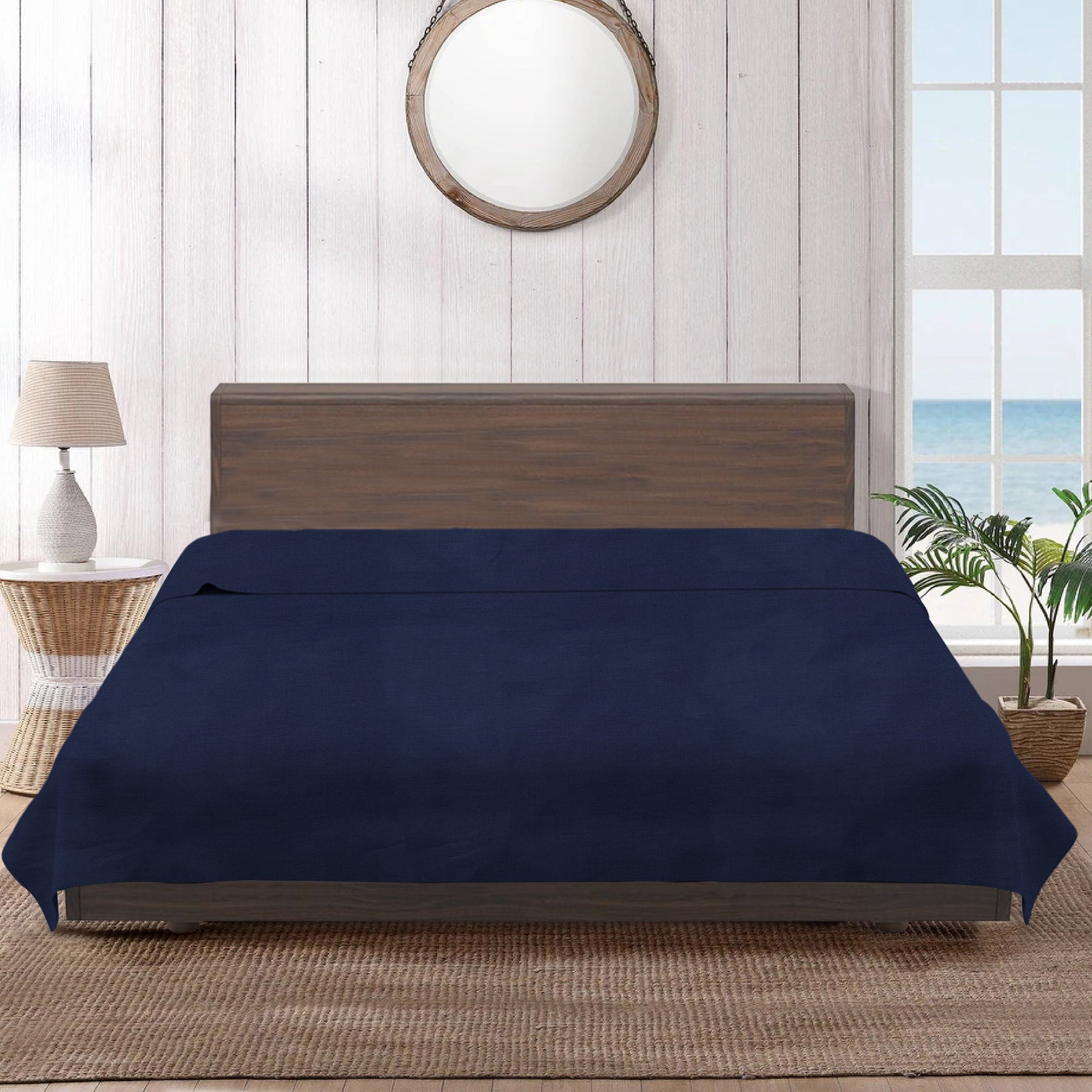 Kingdom Classic Percale Easy Care Flat Sheet/Absorbent And Soft - Ander Home