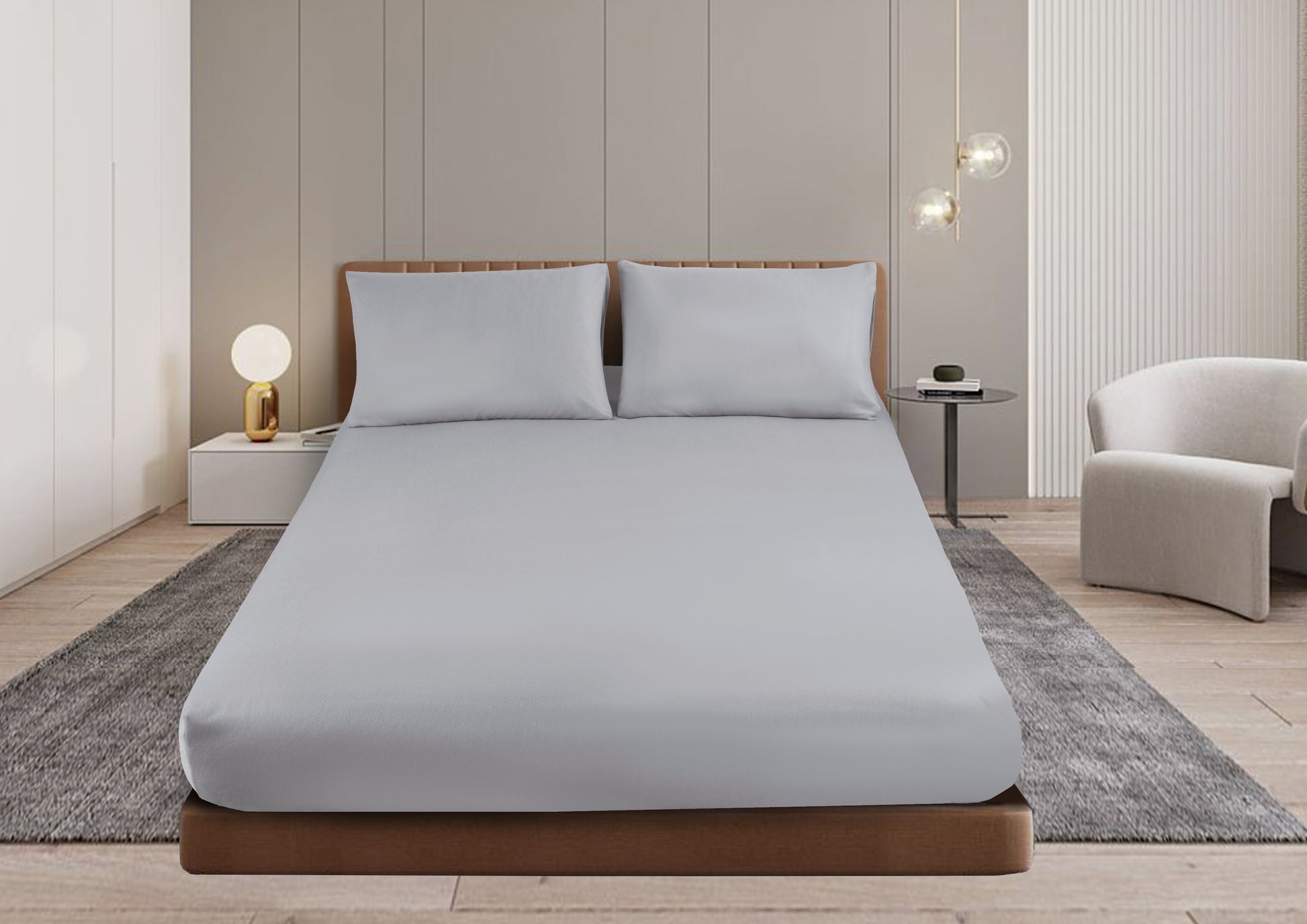 Shangri-La Linen Cashmere Touch Flannelette Fitted Sheet Set - Ander Home