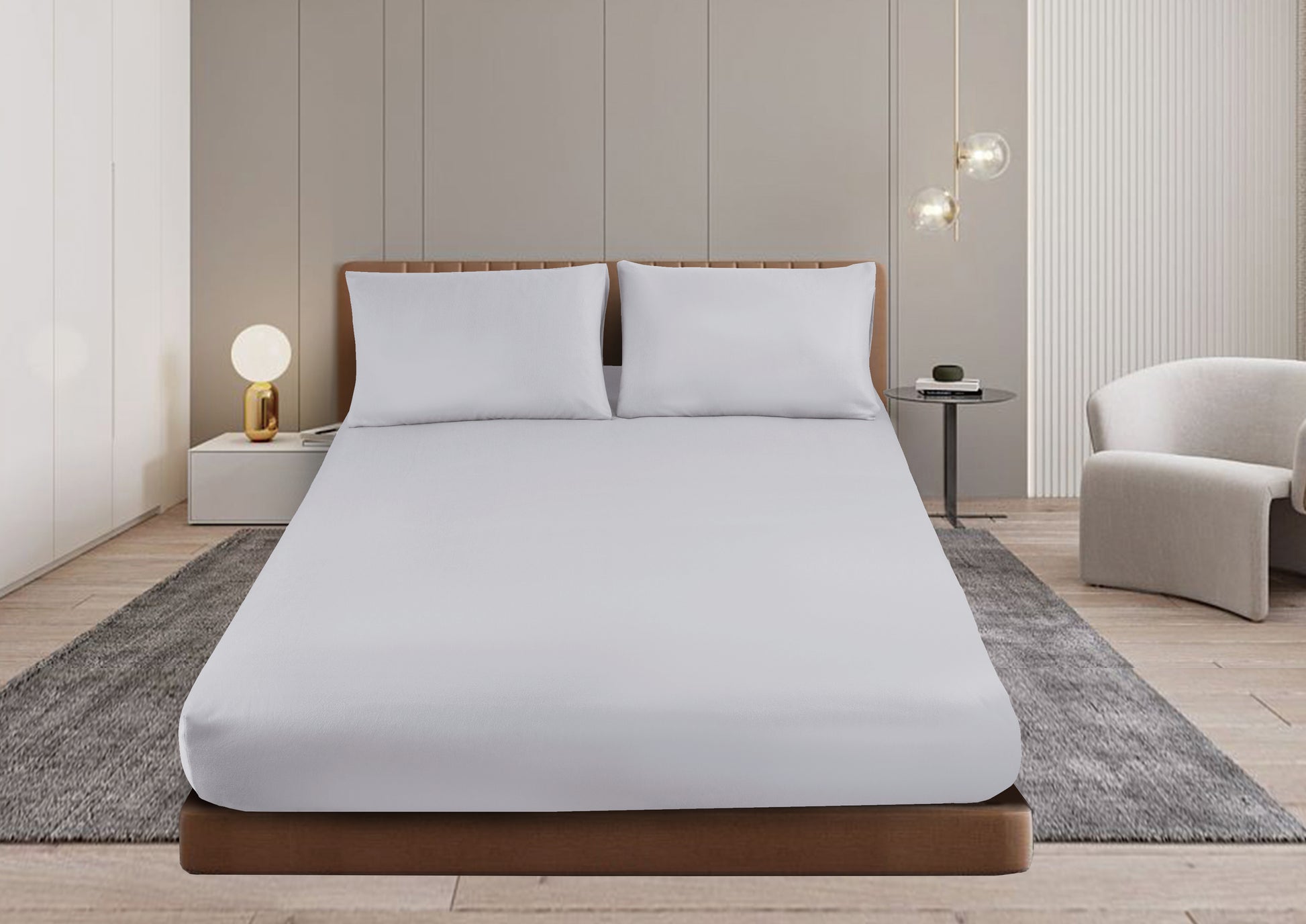Shangri-La Linen Cashmere Touch Flannelette Fitted Sheet Set - Ander Home