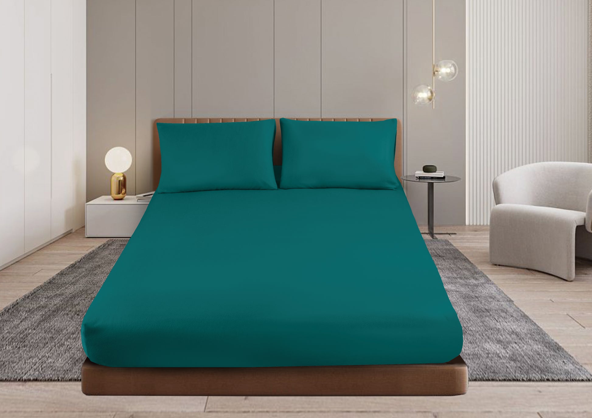 Shangri-La Linen Cashmere Touch Flannelette Fitted Sheet Set - Ander Home
