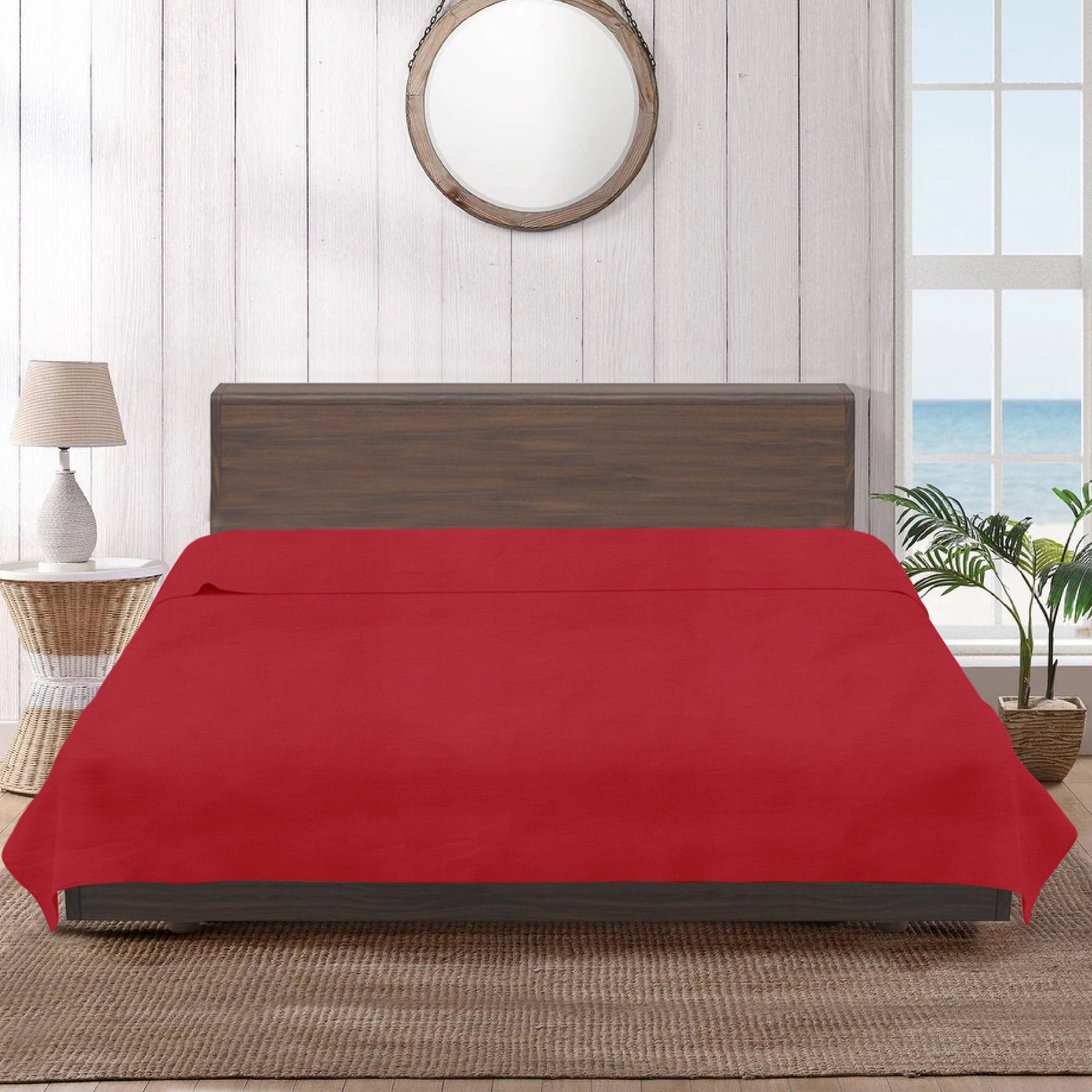 Kingdom Classic Percale Easy Care Flat Sheet/Absorbent And Soft - Ander Home