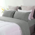 RAMESSES Pebble Wash Linen Alternative Sheet SET/All Season Bedding - Ander Home