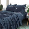 RAMESSES Pebble Wash Linen Alternative Sheet SET/All Season Bedding - Ander Home