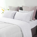 RAMESSES Pebble Wash Linen Alternative Sheet SET/All Season Bedding - Ander Home