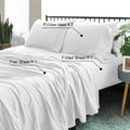 RAMESSES Pebble Wash Linen Alternative Sheet SET/All Season Bedding - Ander Home
