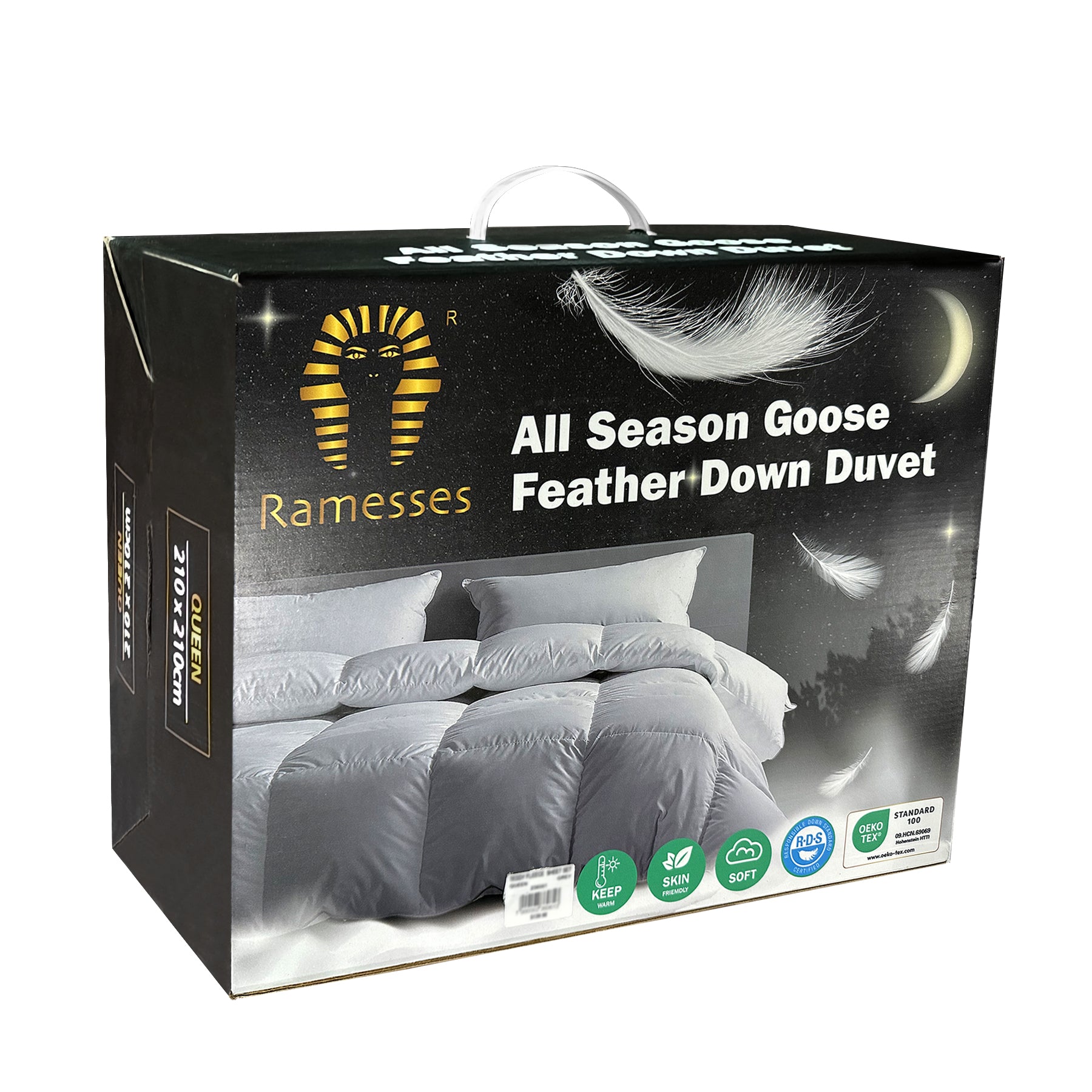Ramesses All Season Goose Feather Down Duvet/Lightweight and Breathable - Ander Home