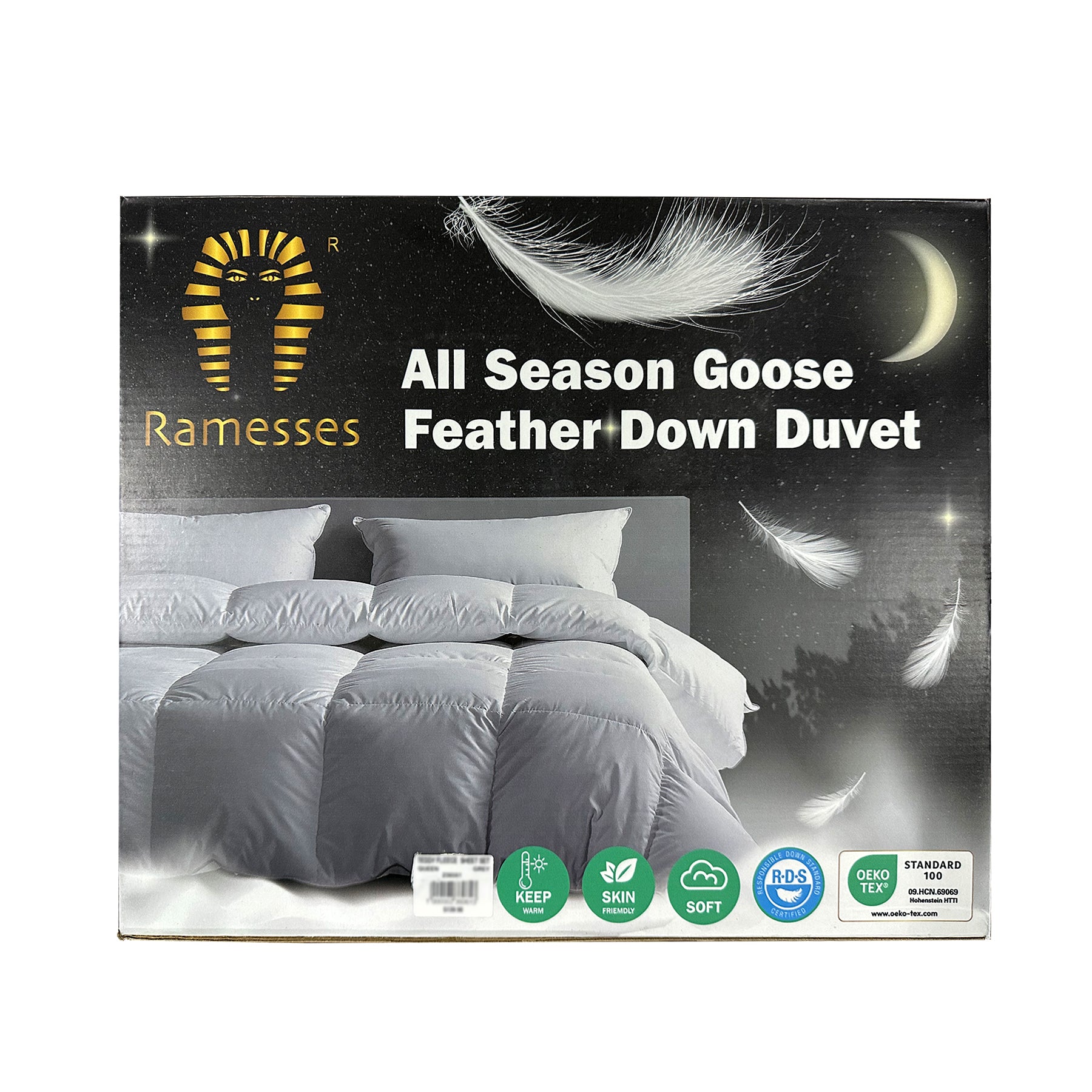 Ramesses All Season Goose Feather Down Duvet/Lightweight and Breathable - Ander Home