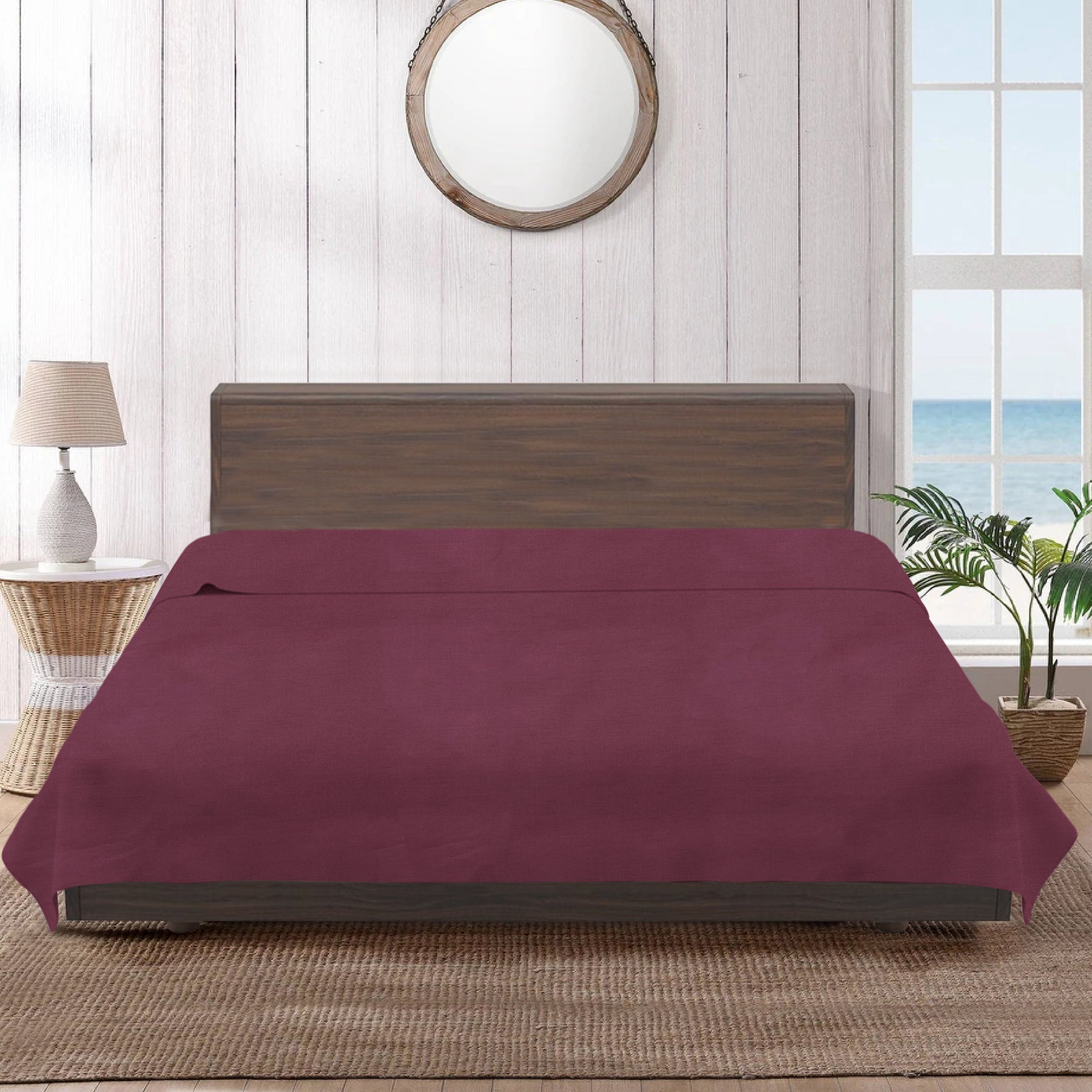 Kingdom Classic Percale Easy Care Flat Sheet/Absorbent And Soft - Ander Home