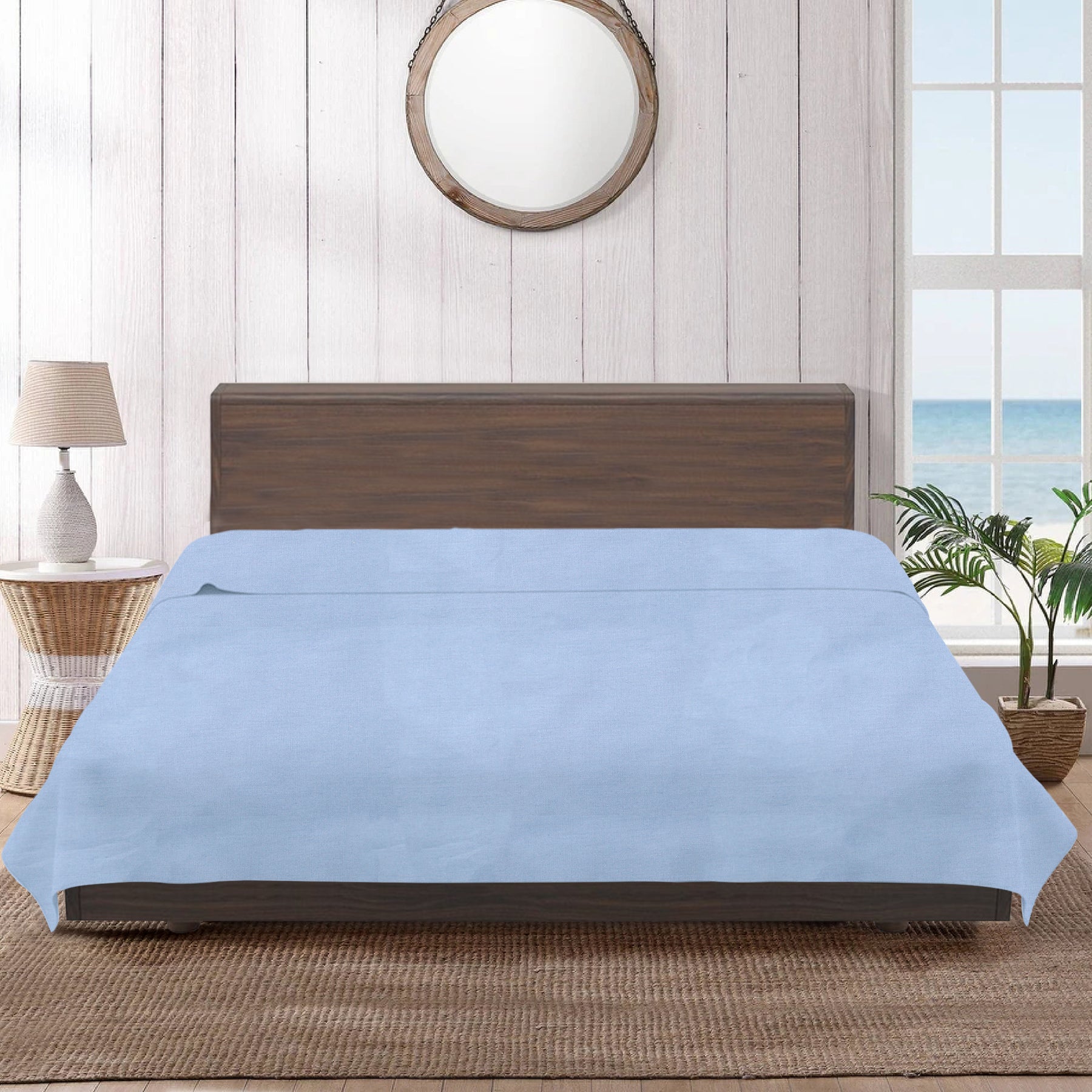 Kingdom Classic Percale Easy Care Flat Sheet/Absorbent And Soft - Ander Home