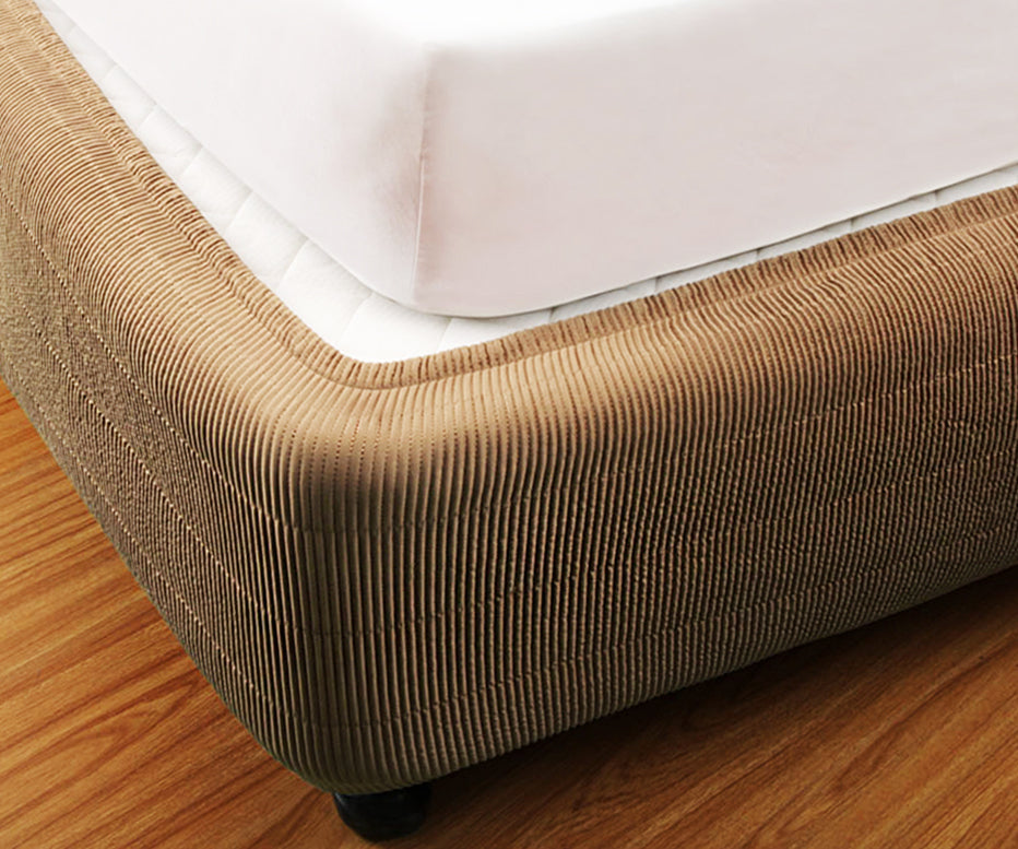 Stretch Bed Valance Polycotton Bed Wrap/Quilted Elastic Fitted Box Spring Cover - Ander Home
