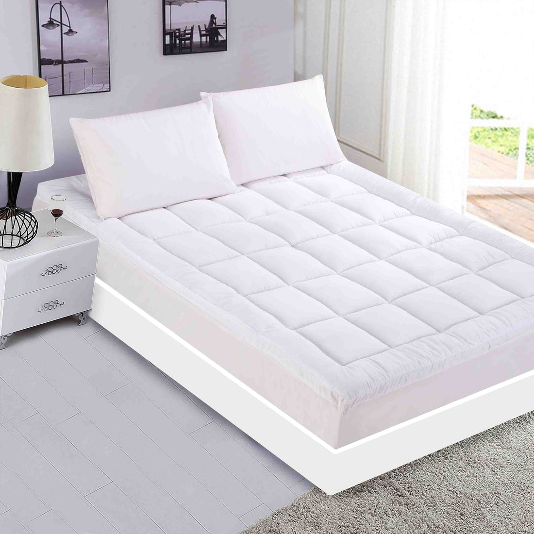 Ramesses 1000GSM Tencel Mattress Topper/Naturally/Breathable/Durable - Ander Home