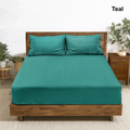 Ramesses Hotel Quality Jacquard Cooling Bamboo Blend Fitted Sheet Set - Ander Home