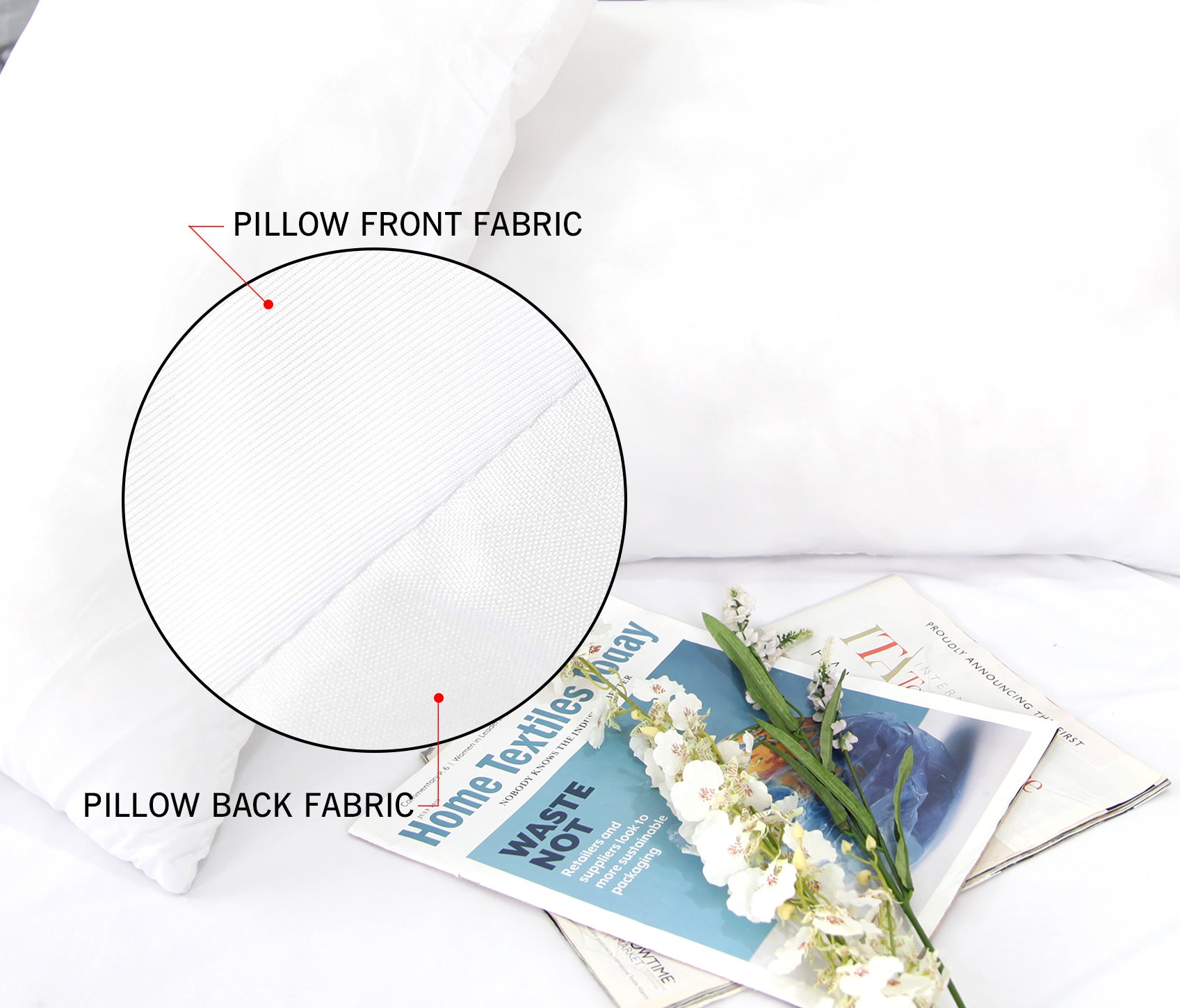 SET OF TWO Summer Cooling Pillows/Airflow Pillows/Antibacterial/hypoallergenic - Ander Home