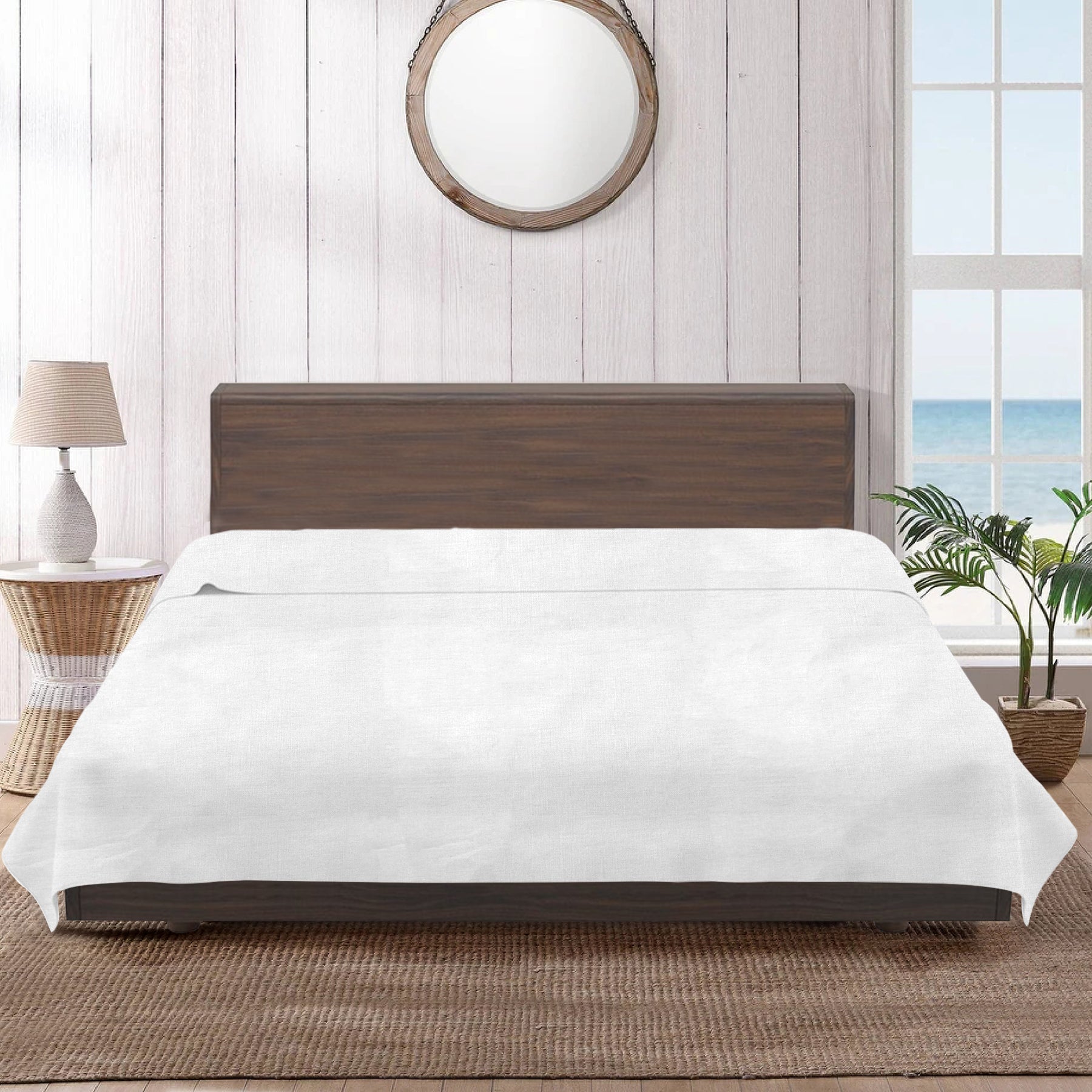 Kingdom Classic Percale Easy Care Flat Sheet/Absorbent And Soft - Ander Home