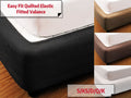 Stretch Bed Valance Polycotton Bed Wrap/Quilted Elastic Fitted Box Spring Cover - Ander Home