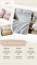 Ramesses Casablanca Premium Silken Touch Satin Fitted Sheet Set And Pillowcase - Ander Home