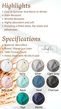 1800TC Luxury Soft Wrinkle Free Sheet SET - Ander Home