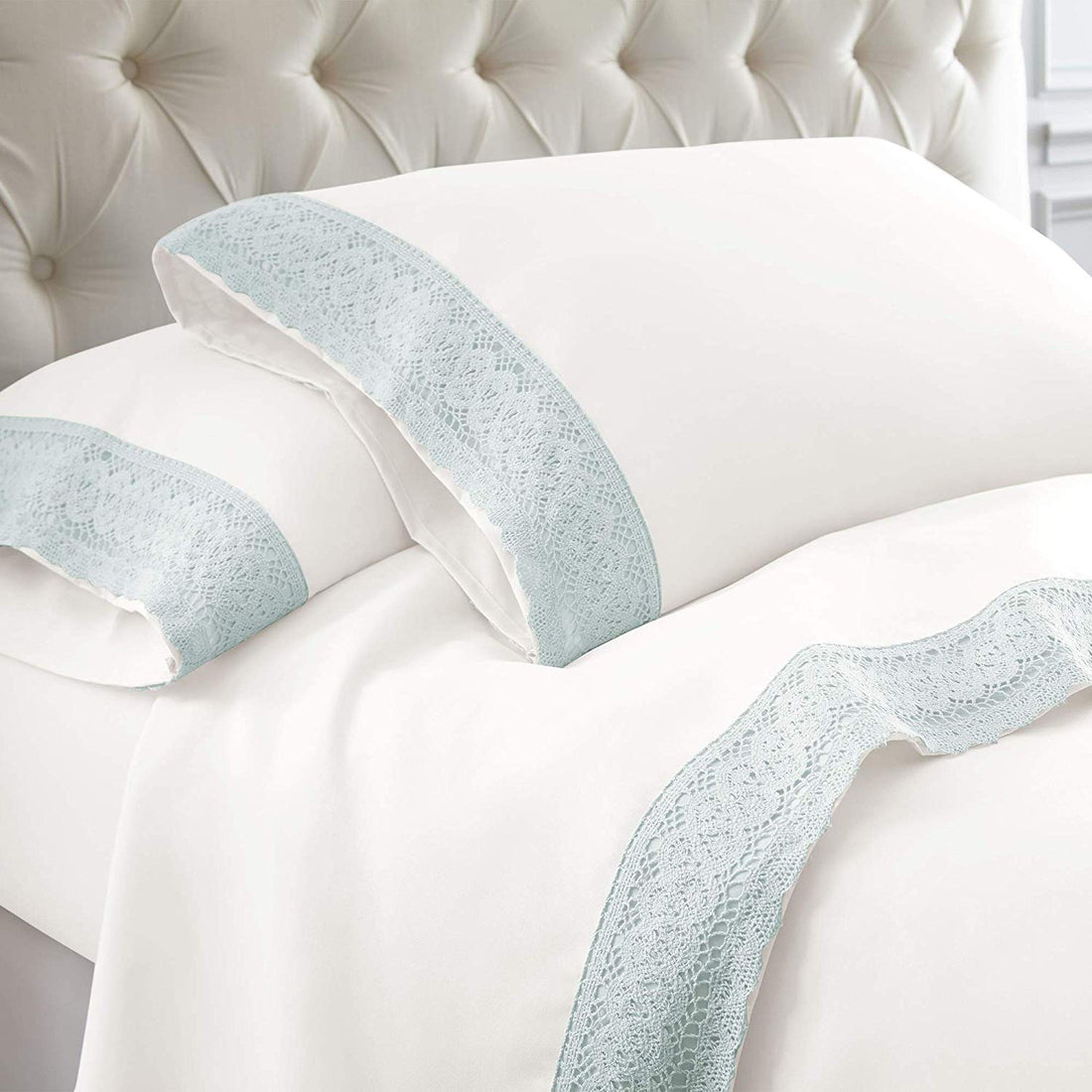 1500TC Crochet Lace Cooling Sheet SET/Ultra Soft/Highly Absorbent - Ander Home